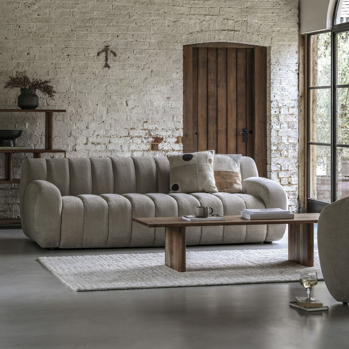 Coste 3 Seater Sofa Cream.