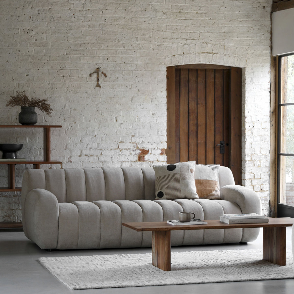 Coste 3 Seater Sofa Cream.