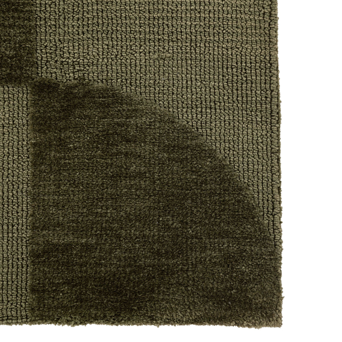 Bodhi Living Costrand Block Rug Olive Small House of Isabella UK