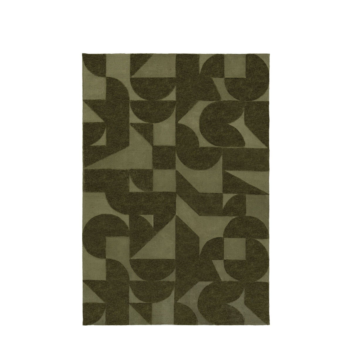 Bodhi Living Costrand Block Rug Olive Small House of Isabella UK