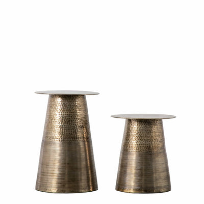 Bodhi Living Crackington Side Table Set of 2 400x400x450/600mm House of Isabella UK