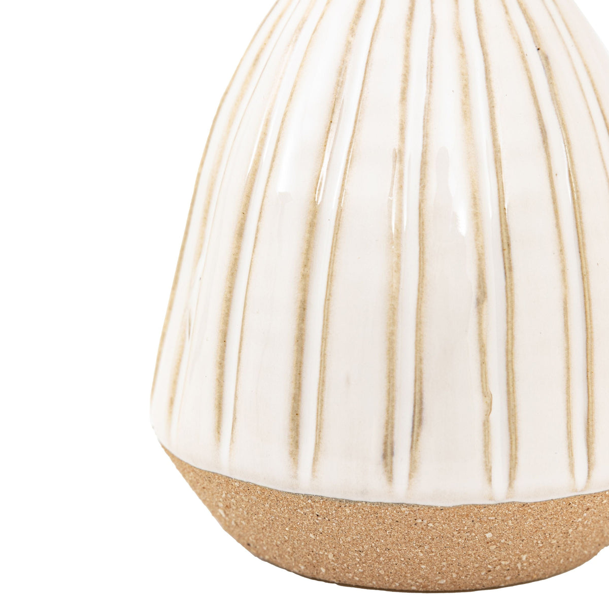 Bodhi Living Cromer Ceramic Handled Vase White Small House of Isabella UK