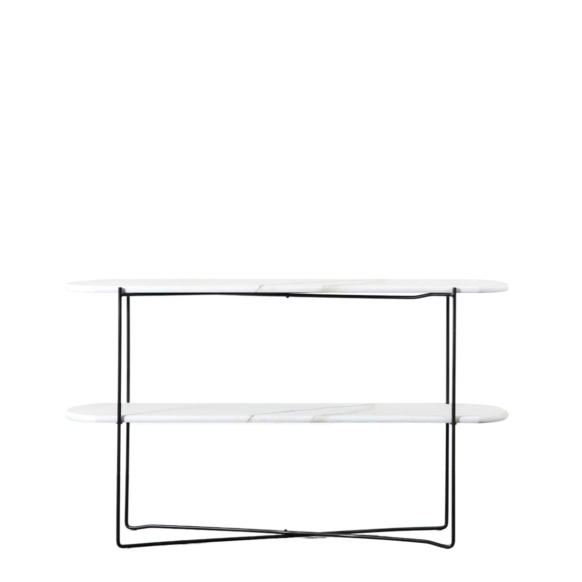 Cromer Console Table White Marble 1200x320x700mm.