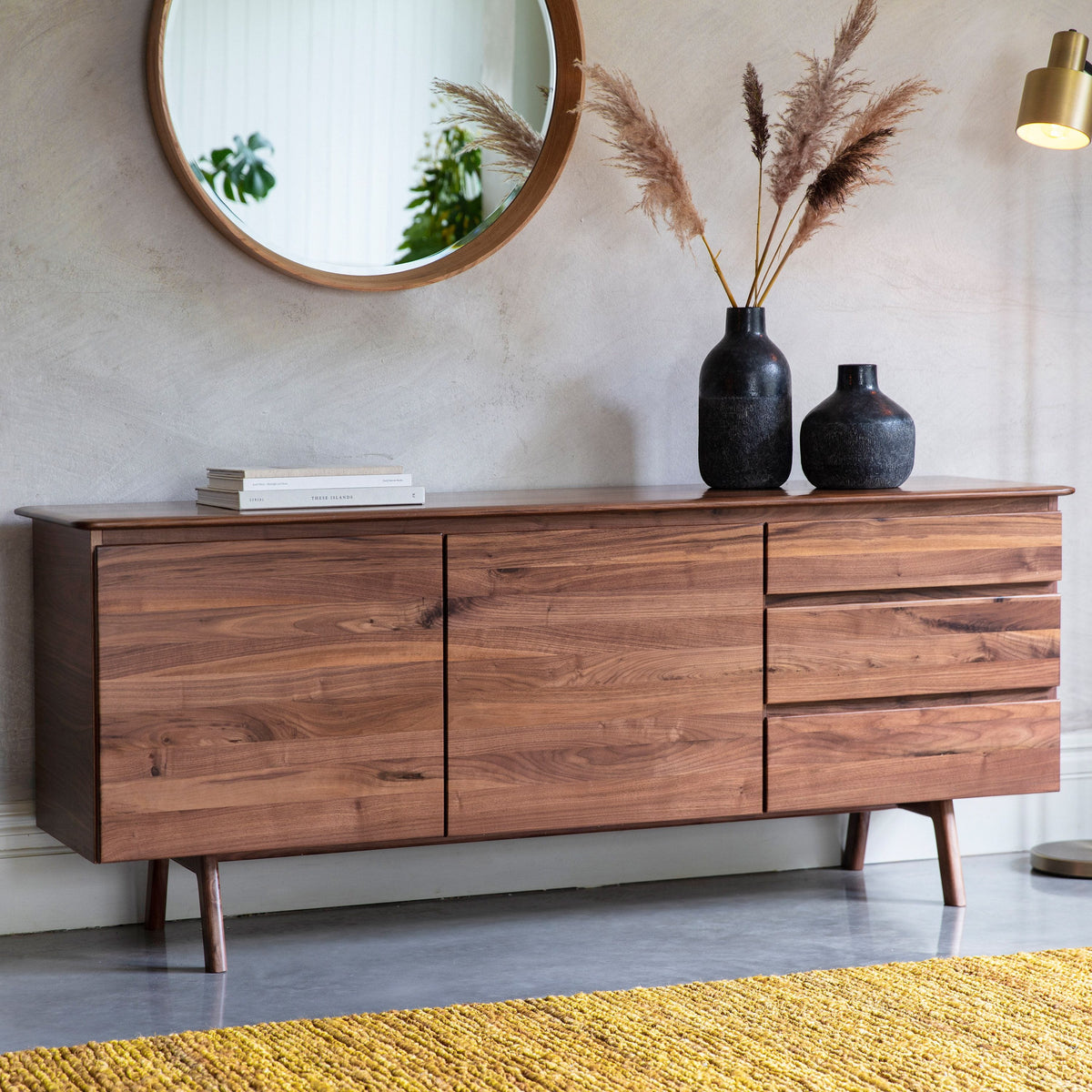 Cumbrian 2 Door / 3 Drawer Sideboard Walnut.