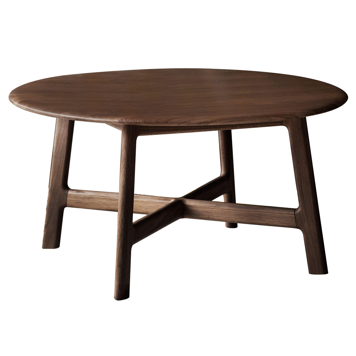 Cumbrian Round Coffee Table Walnut.