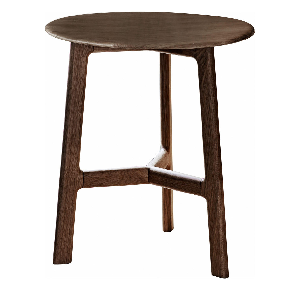 Cumbrian Round Side Table Walnut.