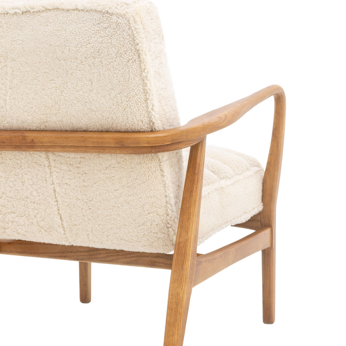 Bodhi Living Datzun Armchair Cream Sheepskin House of Isabella UK