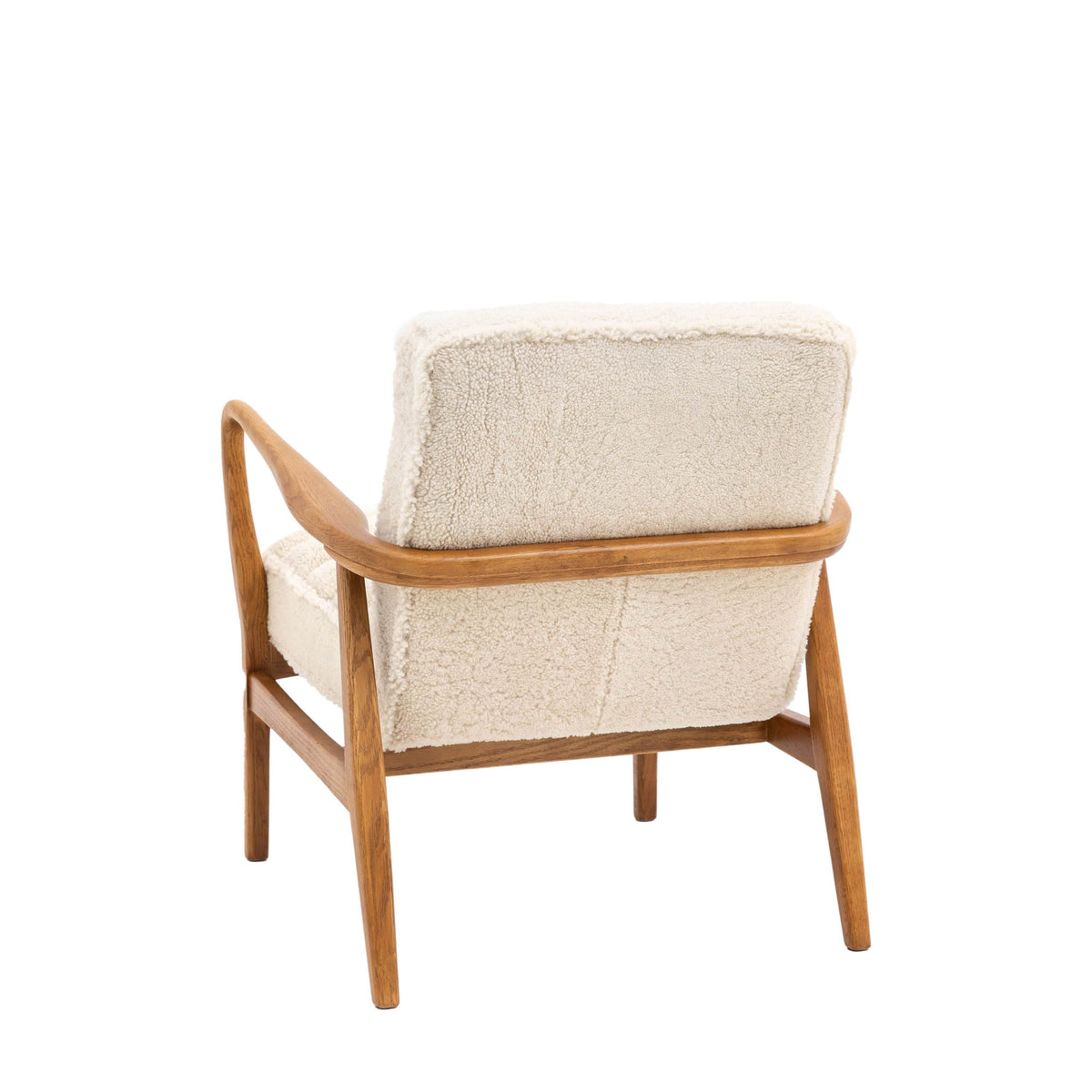 Bodhi Living Datzun Armchair Cream Sheepskin House of Isabella UK