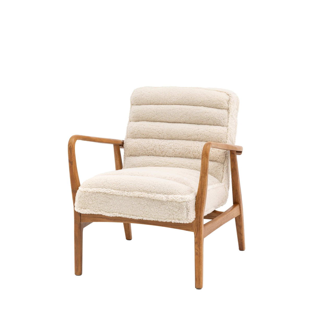 Bodhi Living Datzun Armchair Cream Sheepskin House of Isabella UK