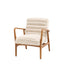 Bodhi Living Datzun Armchair Cream Sheepskin House of Isabella UK