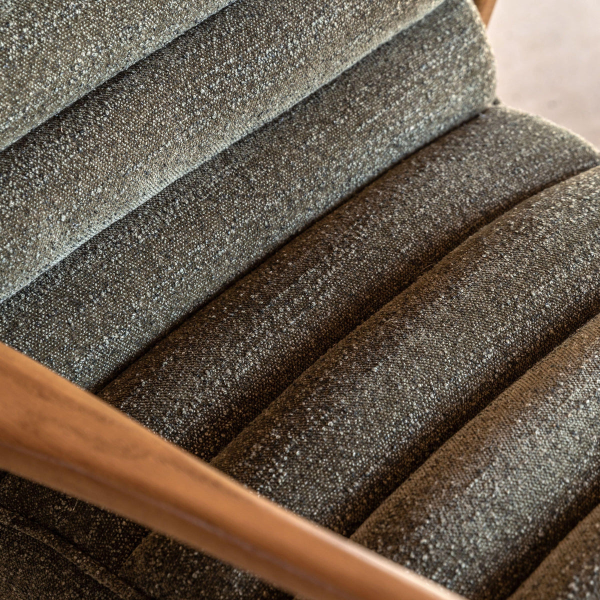 Bodhi Living Datzun Armchair Green Boucle House of Isabella UK