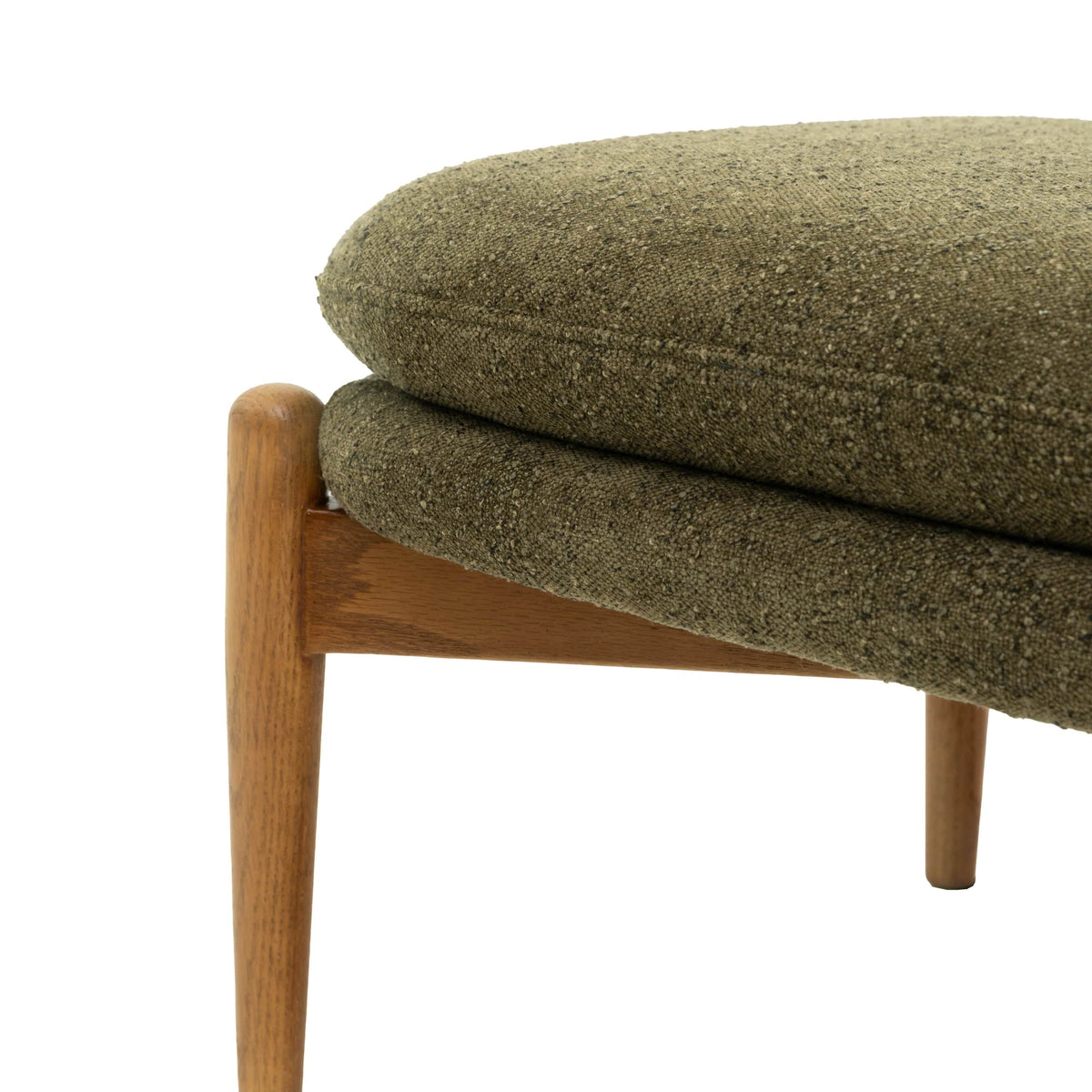 Bodhi Living Datzun Footstool Green Boucle House of Isabella UK