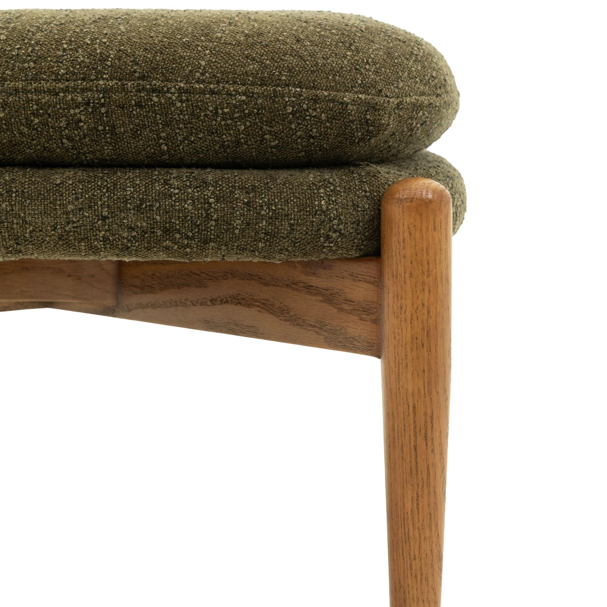 Bodhi Living Datzun Footstool Green Boucle House of Isabella UK