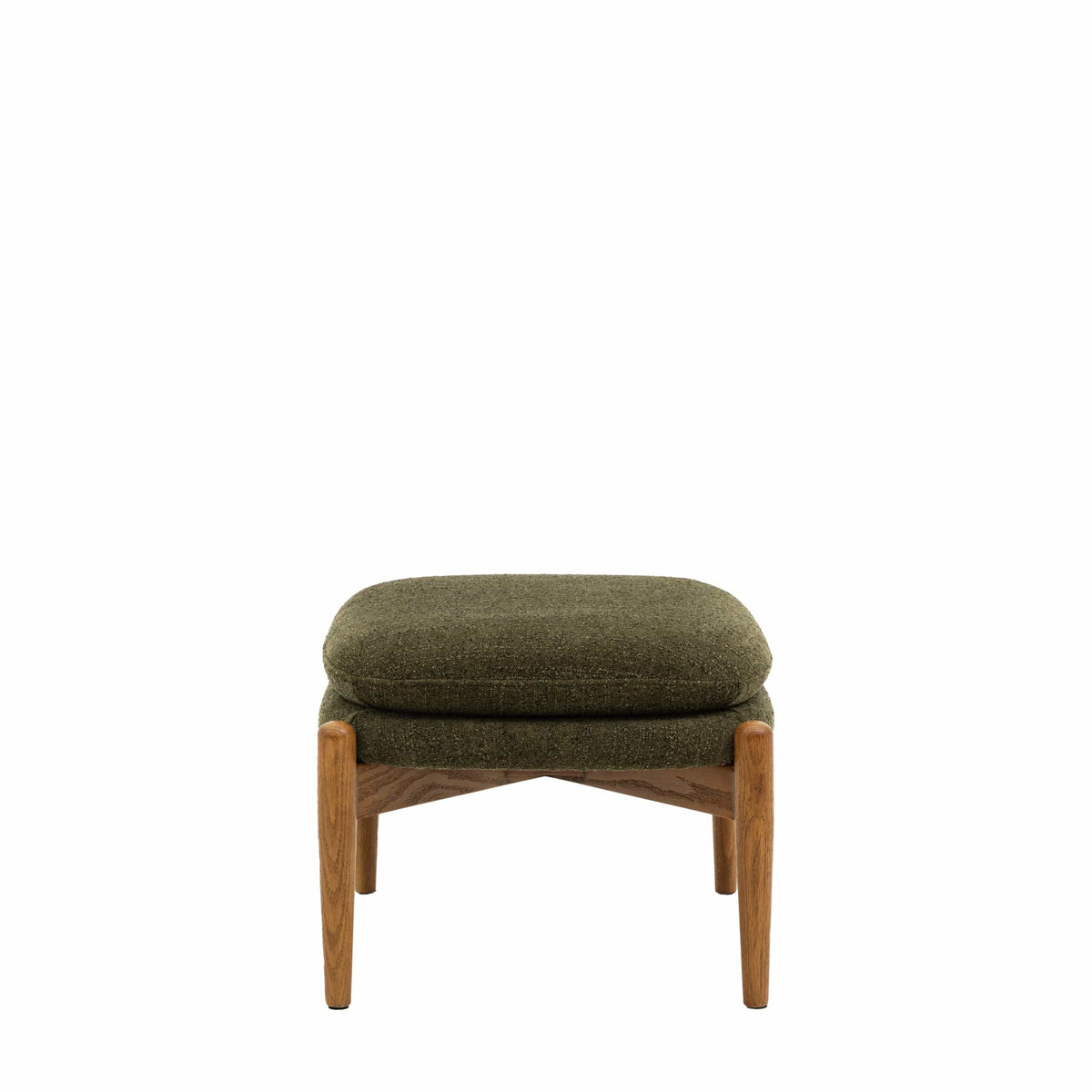 Bodhi Living Datzun Footstool Green Boucle House of Isabella UK