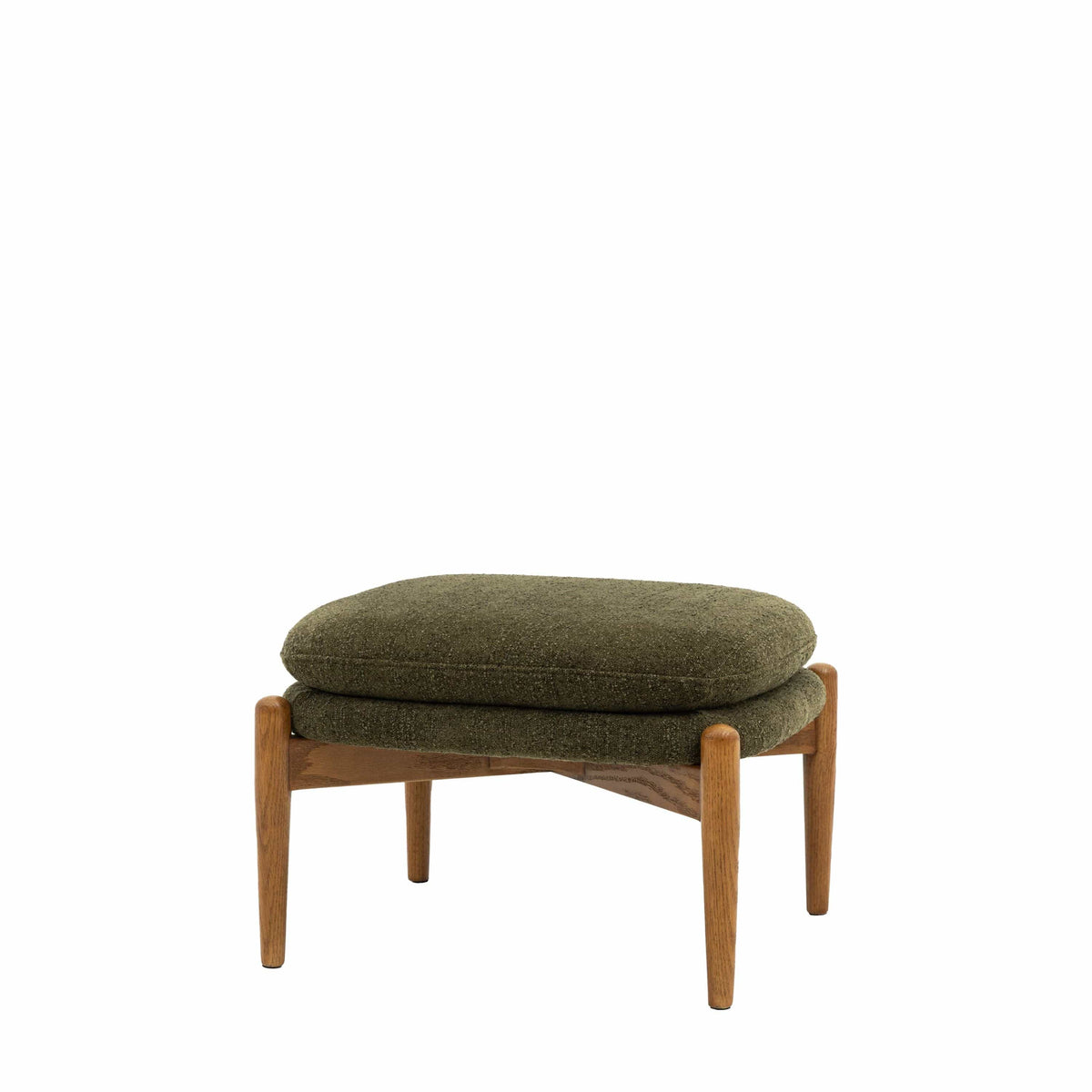 Bodhi Living Datzun Footstool Green Boucle House of Isabella UK