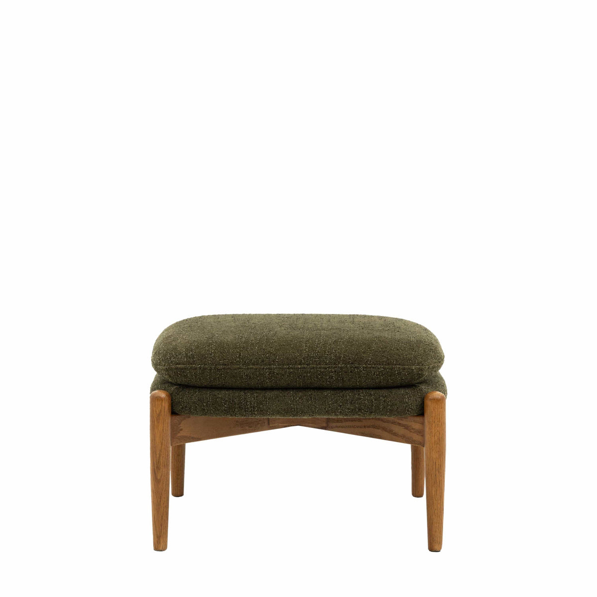 Bodhi Living Datzun Footstool Green Boucle House of Isabella UK