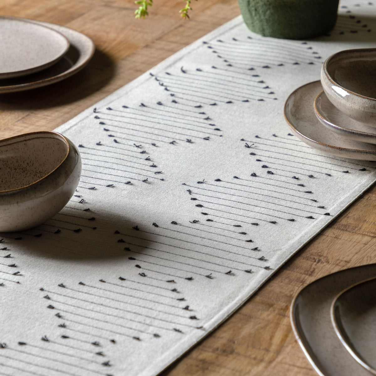 Bodhi Living Diamond Weave Table Runner Small House of Isabella UK