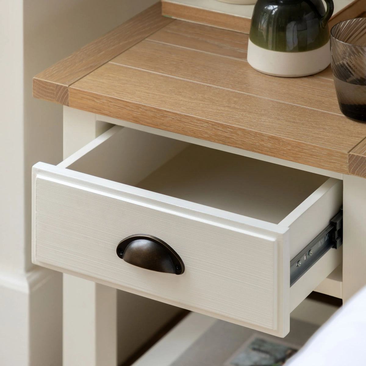 Bodhi Living Eton 1 Drawer Bedside White House of Isabella UK