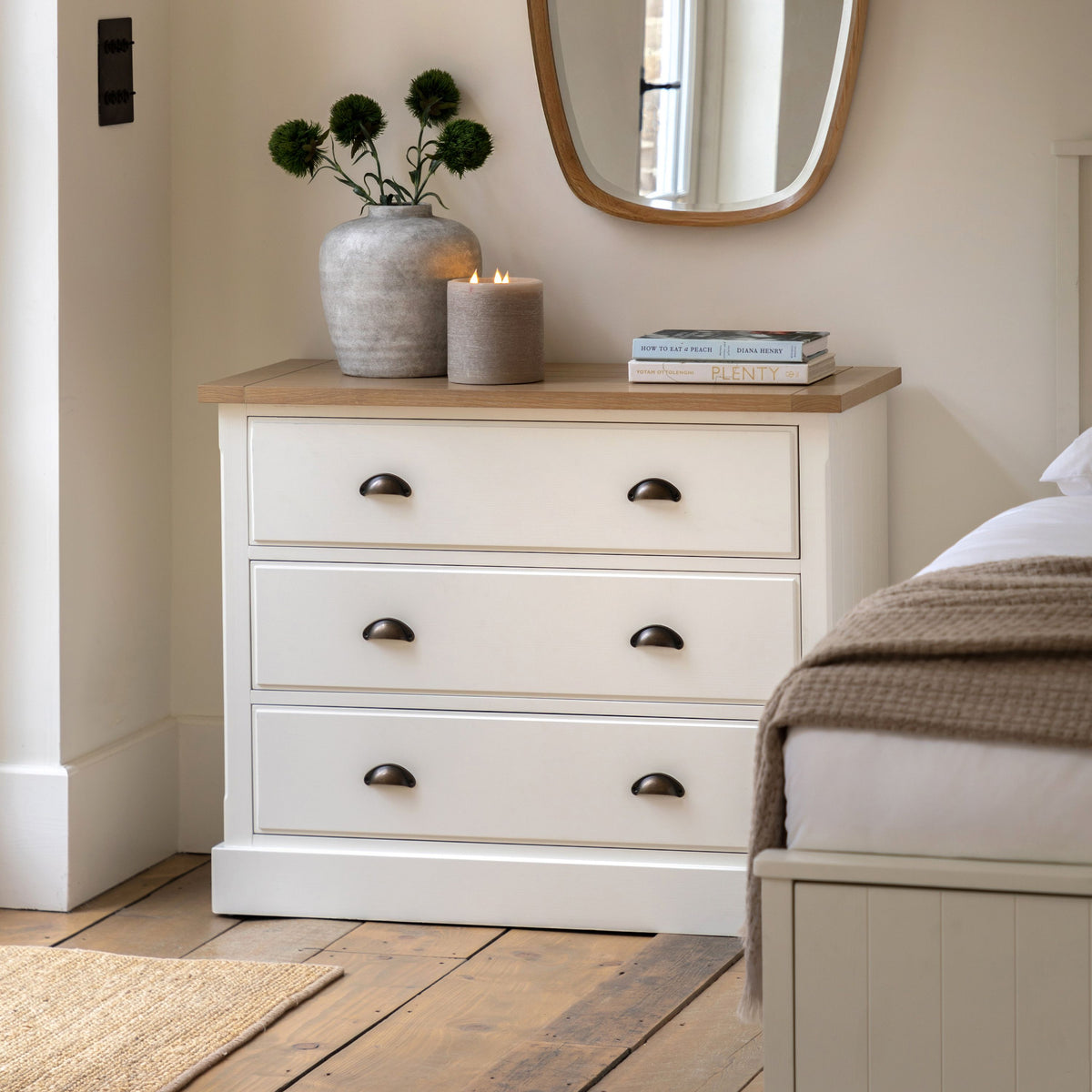 Bodhi Living Eton 3 Drawer Chest White House of Isabella UK