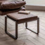 Bodhi Living Fabien Footstool Brown Leather House of Isabella UK