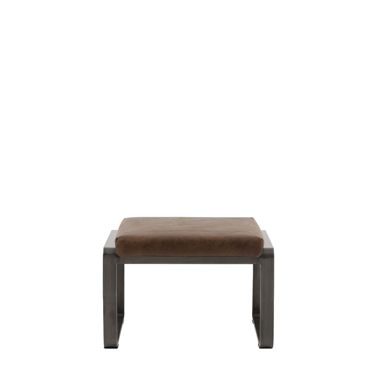 Bodhi Living Fabien Footstool Brown Leather House of Isabella UK