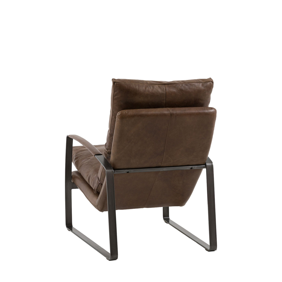 Bodhi Living Fabien Lounger Brown Leather House of Isabella UK