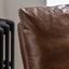 Bodhi Living Fabien Lounger Brown Leather House of Isabella UK
