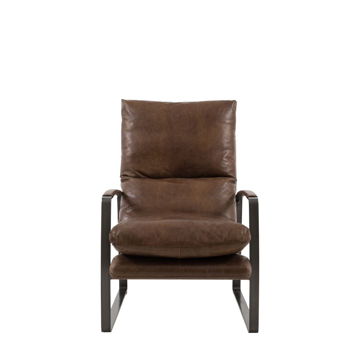 Bodhi Living Fabien Lounger Brown Leather House of Isabella UK