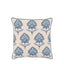 Bodhi Living Fleur Embroidered Cushion Ink Blue House of Isabella UK