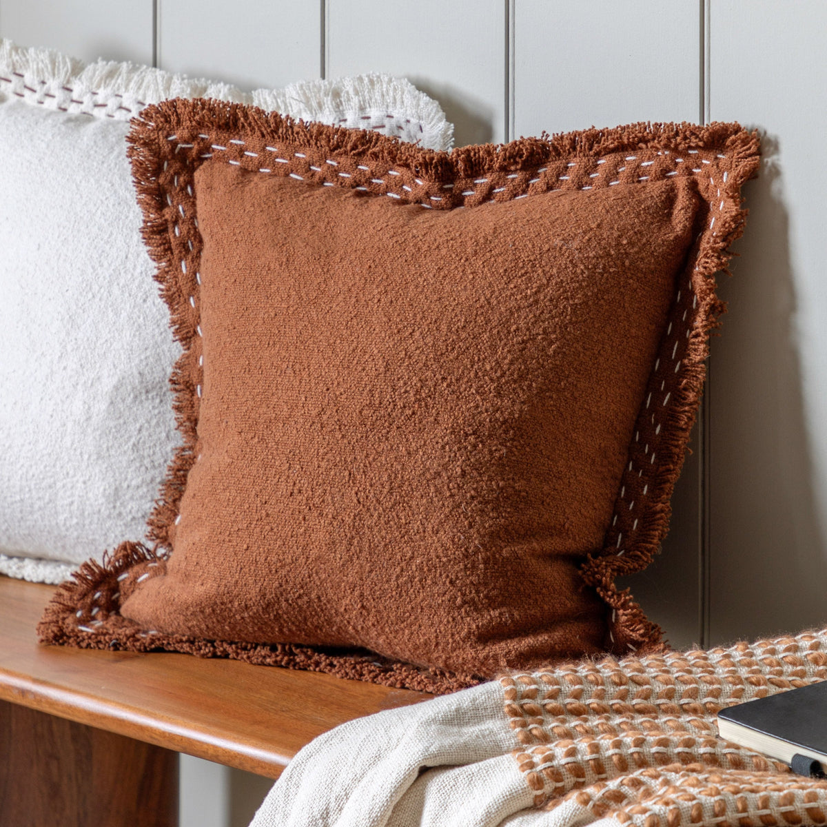 Bodhi Living Harmony Cushion Rust House of Isabella UK