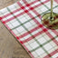 Bodhi Living Heritage Christmas Check Table Runner Small House of Isabella UK