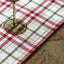 Bodhi Living Heritage Christmas Check Table Runner Small House of Isabella UK