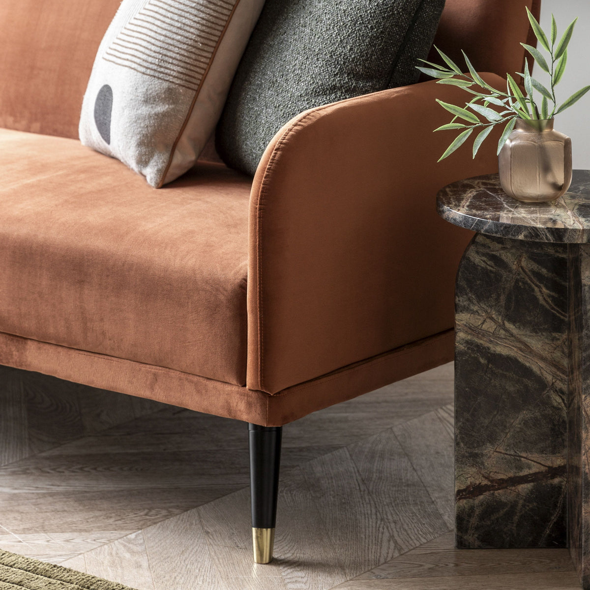 Holt Sofa Bed Rust.