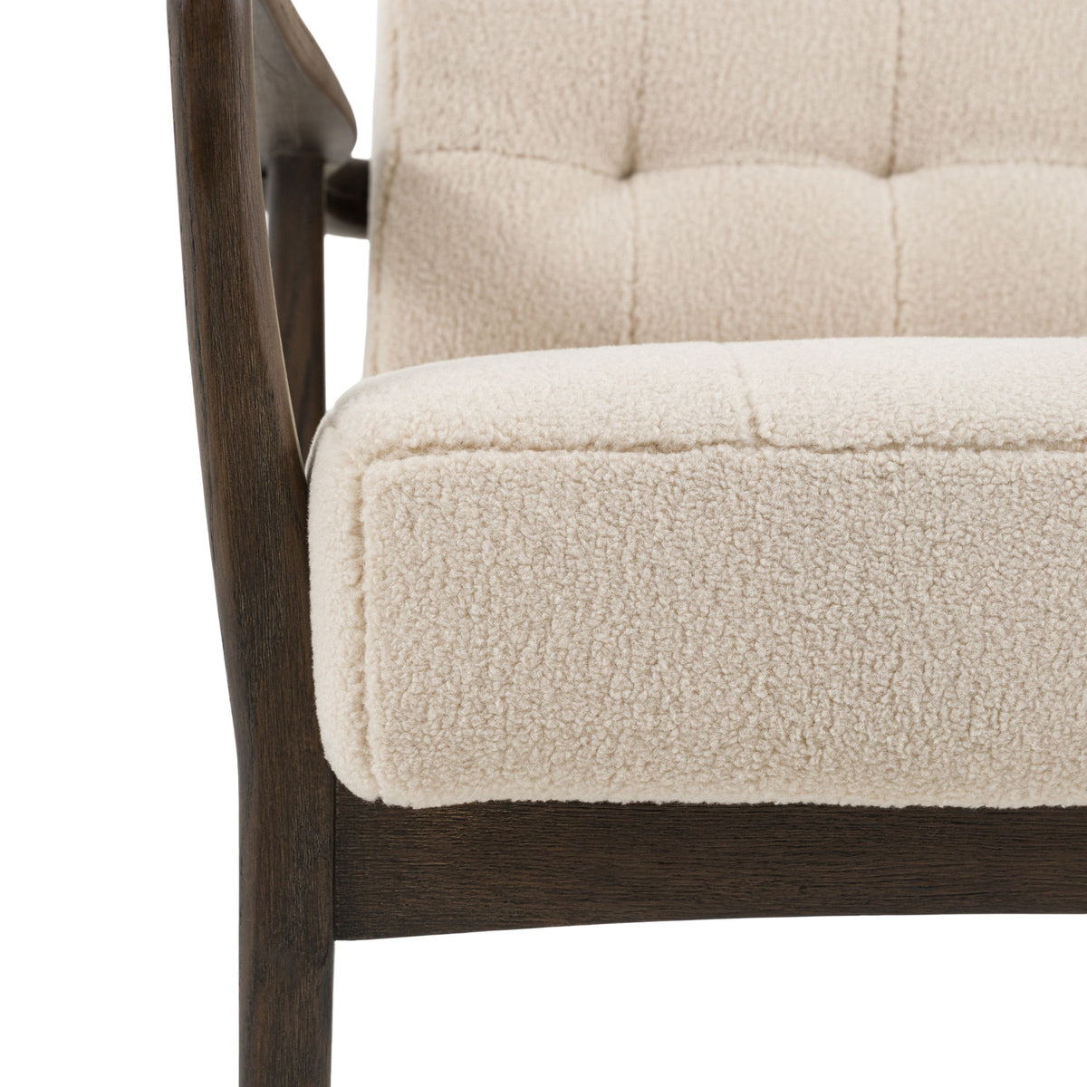 Bodhi Living Humber Armchair Cream Faux Sheepskin House of Isabella UK