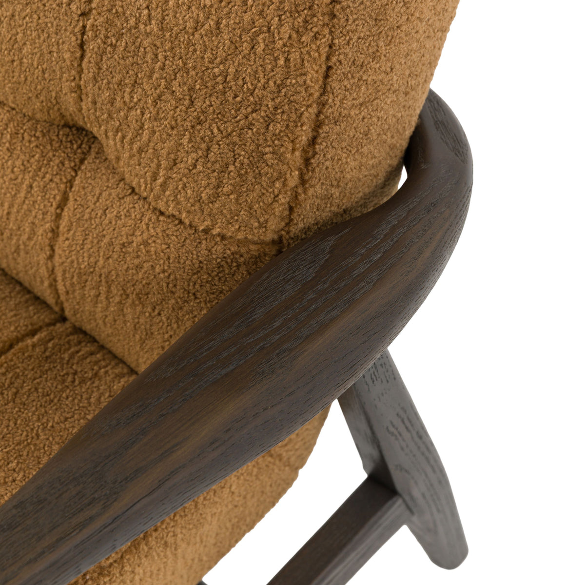 Bodhi Living Humber Armchair Ochre Faux Sheepskin House of Isabella UK