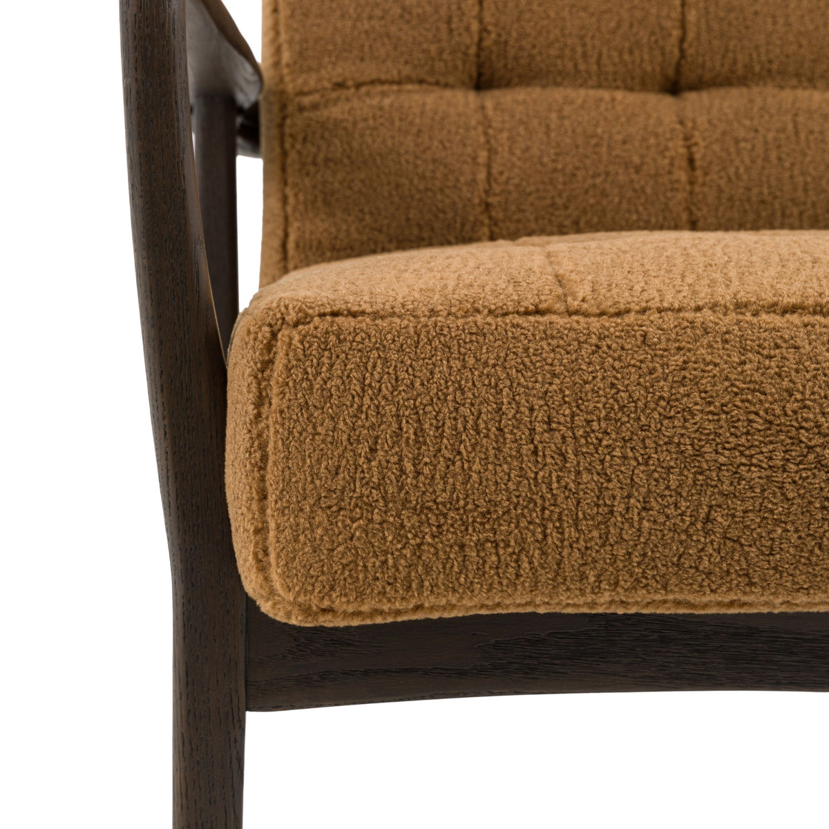 Bodhi Living Humber Armchair Ochre Faux Sheepskin House of Isabella UK
