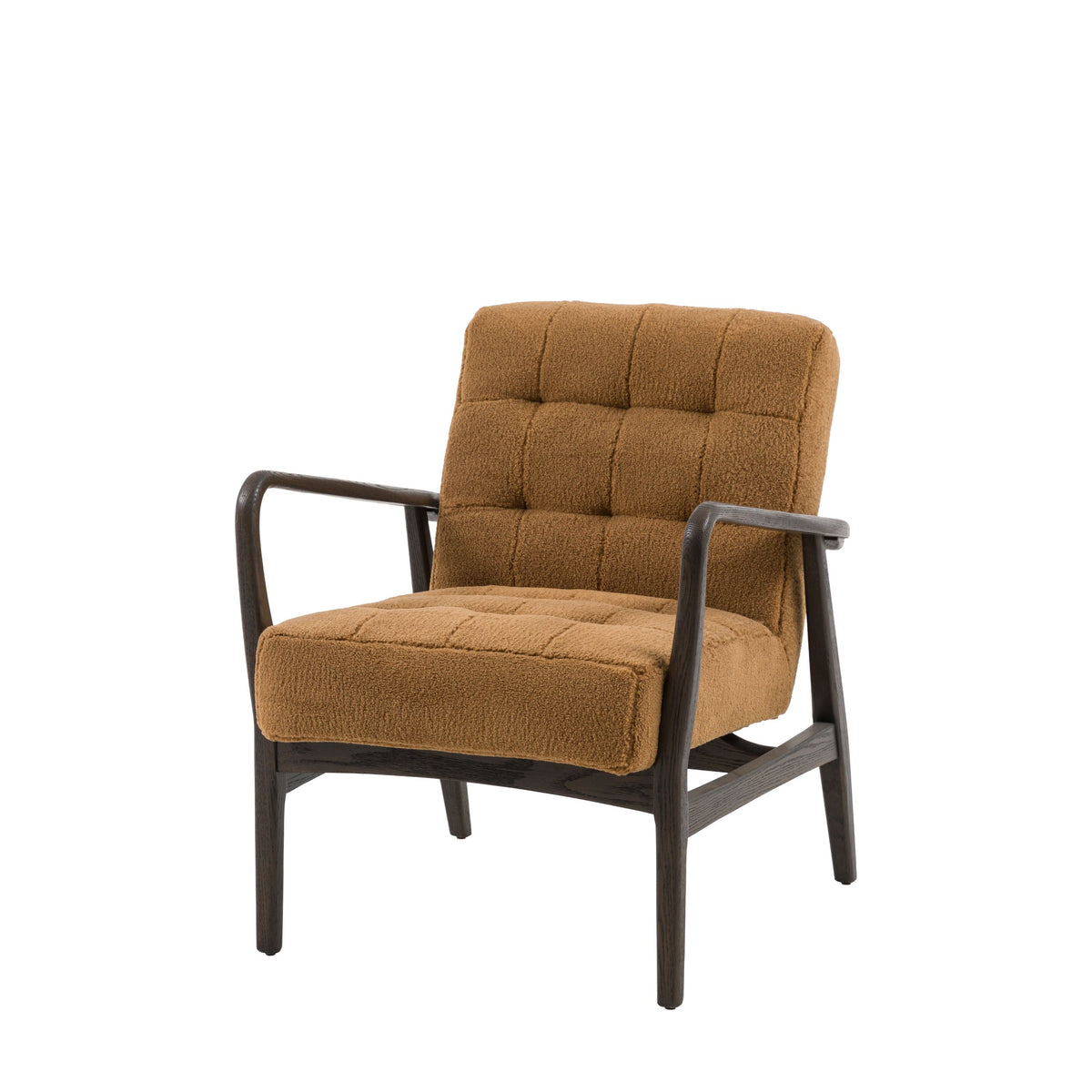 Bodhi Living Humber Armchair Ochre Faux Sheepskin House of Isabella UK