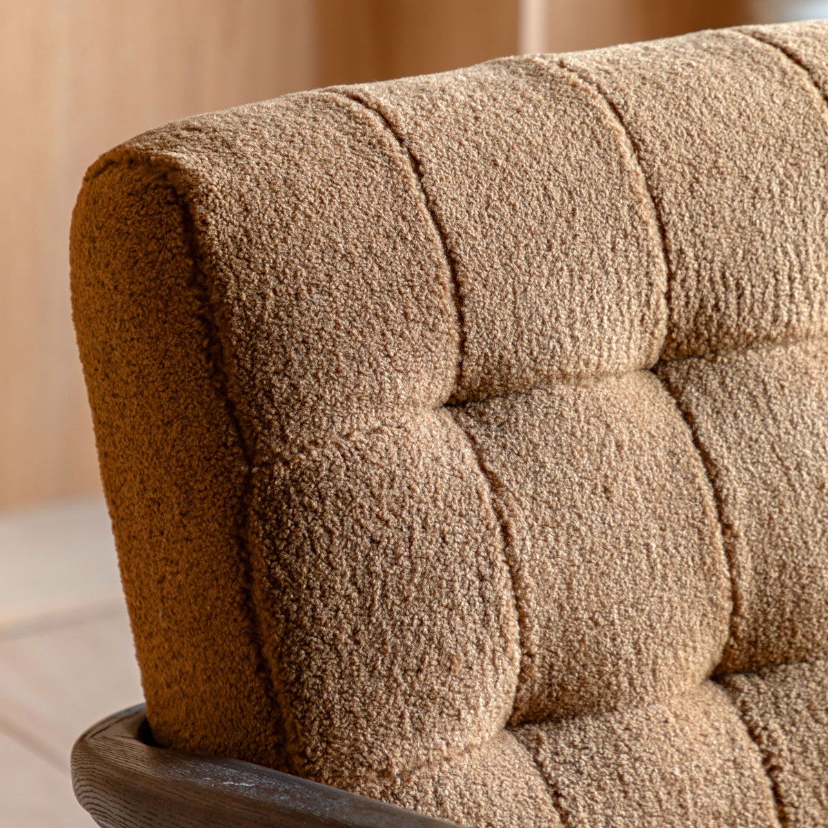 Bodhi Living Humber Armchair Ochre Faux Sheepskin House of Isabella UK