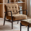 Bodhi Living Humber Armchair Ochre Faux Sheepskin House of Isabella UK