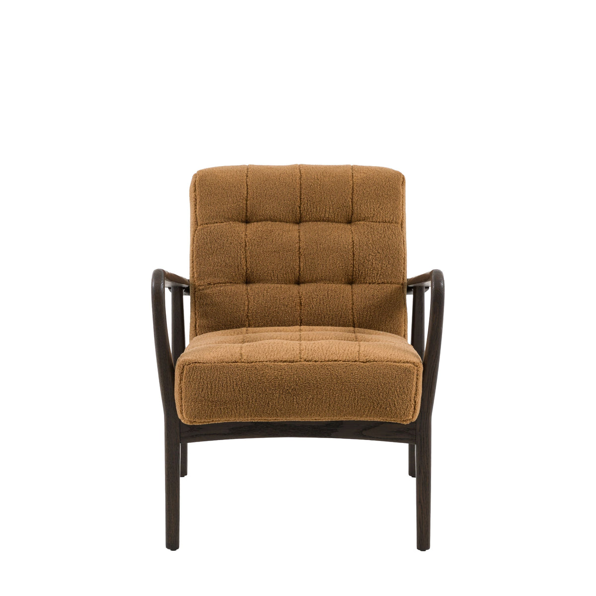 Bodhi Living Humber Armchair Ochre Faux Sheepskin House of Isabella UK