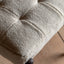 Bodhi Living Humber Footstool Cream Faux Sheepskin House of Isabella UK