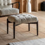 Bodhi Living Humber Footstool Cream Faux Sheepskin House of Isabella UK