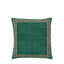 Bodhi Living Kai Embroidered Border Cushion Green House of Isabella UK