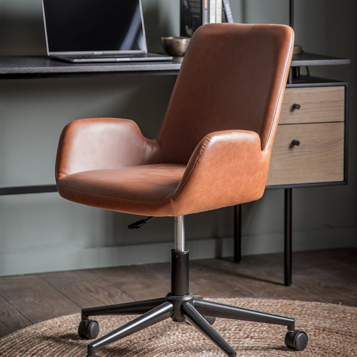 Kendal Swivel Chair Brown.