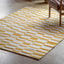Bodhi Living Lara Jacquard Rug Mustard Small House of Isabella UK