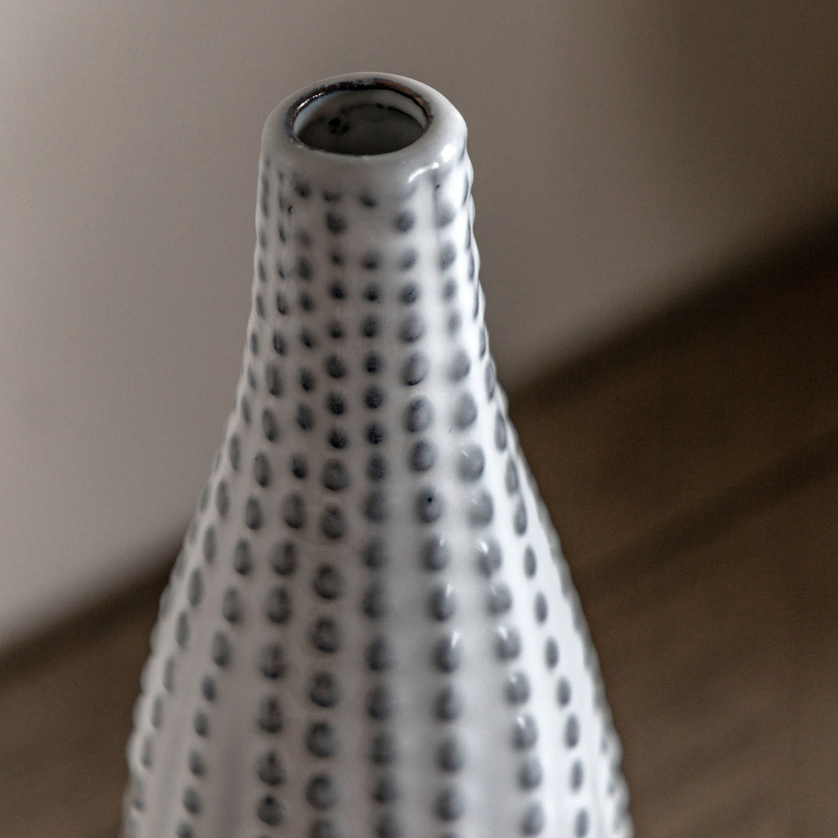 Bodhi Living Lucia Beaded Vase White Small House of Isabella UK