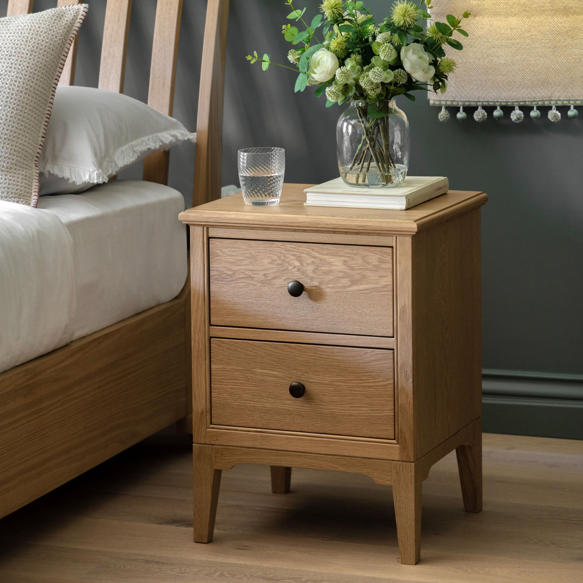 Bodhi Living Malvern 2 Drawer Bedside House of Isabella UK