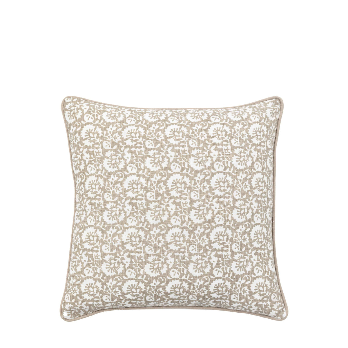 Bodhi Living Morley Floral Cushion Taupe House of Isabella UK