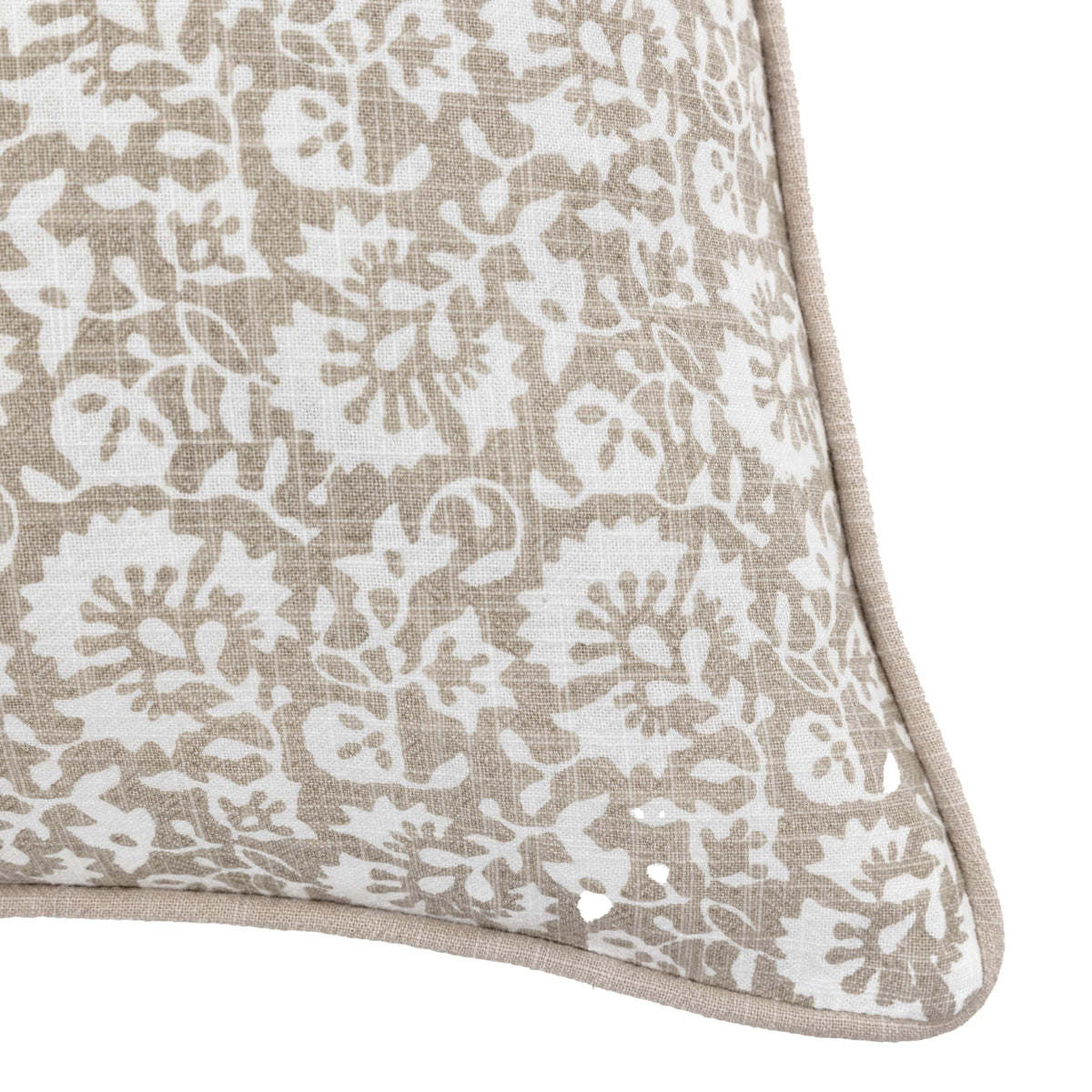 Bodhi Living Morley Floral Cushion Taupe House of Isabella UK