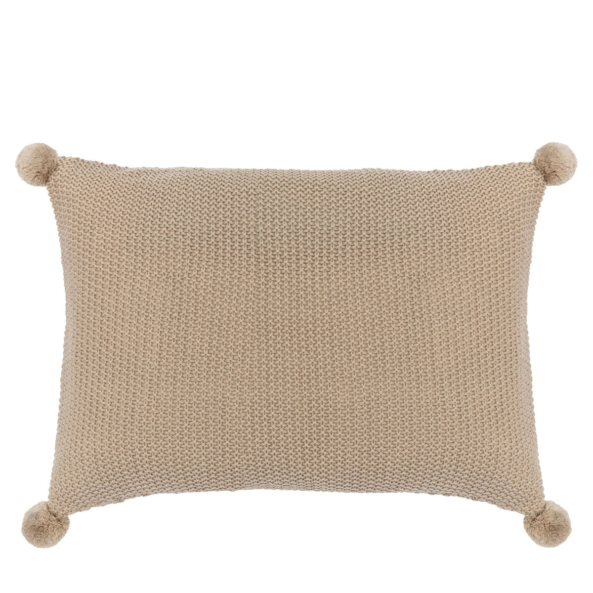 Bodhi Living Moss Stitch PomPom Cushion Natural House of Isabella UK